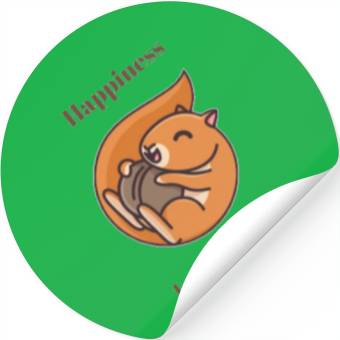 Discover Happy squirrel Stickers