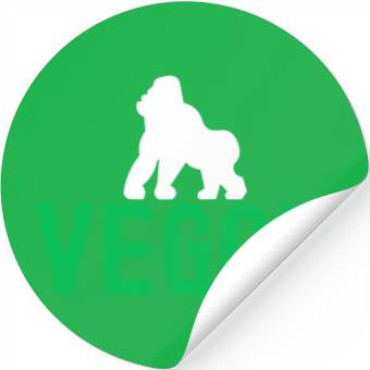 Discover VEGAN Gorilla Stickers