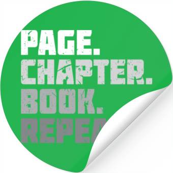 Discover Page Chapter Book Lover Reading Stickers