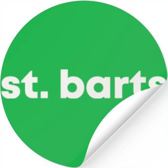 Discover St. Barts - White Stickers