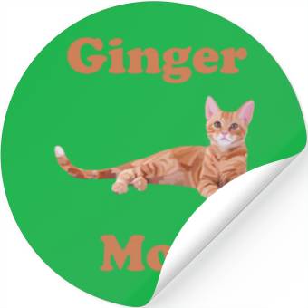 Discover Ginger Cat Mom Stickers