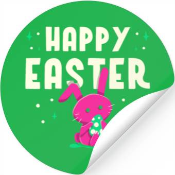 Discover Happy Easter Egg Bunny Sayings Stickers