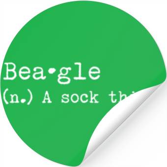 Discover A Sock Thief Beagle Stickers