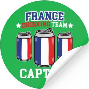 Discover France Drinking Team captain Stickers