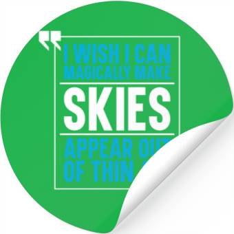 Discover Skiing Skier Ski Stickers