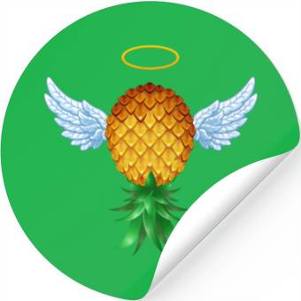 Discover Cute Swinger Upside Down Pineapple Angel Wings Stickers