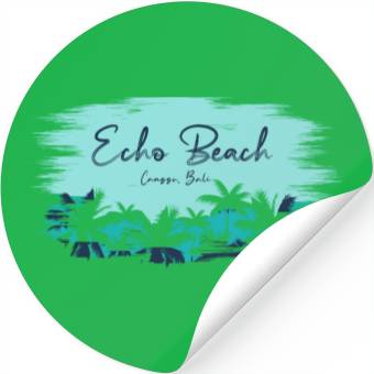 Discover Echo Beach Vacation Tribal Stingrays Stickers