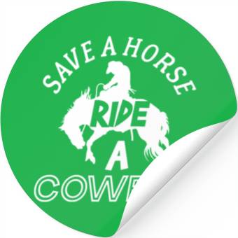 Discover Ride A Cowboy Stickers