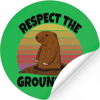 Discover Respect The Groundhog Stickers