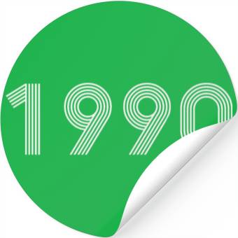 Discover Year 1990 - White Stickers