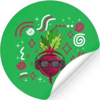 Discover Beets Vegetable Stickers, Fresh Beets Wearing