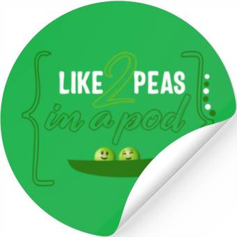 Discover Peas Vegetable Stickers, Like 2 Peas In Pod,
