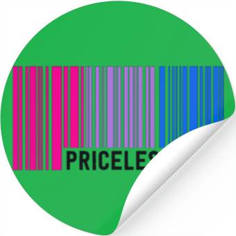 Discover Priceless Bisexual Pride Barcode Subtle Bi Flag Stickers
