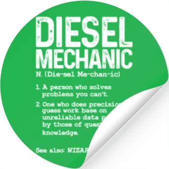 Discover Diesel Mechanic Definition Stickers