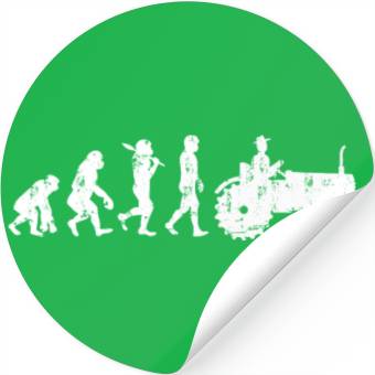 Discover Farmer Evolution Gift Tractor Tractor Stickers