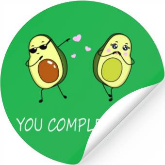 Discover You complete me - Avocado Stickers