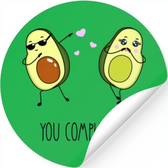 Discover You complete me - Avocado <3 Stickers