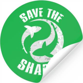 Discover Save The Sharks Protect Ocean Scuba Diving Stickers