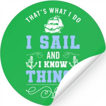 Discover Sailing Ship Boat Waves Stickers
