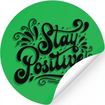 Discover Stay Positive Stickers