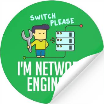 Discover Network Engineer Director Computer Engineering Stickers