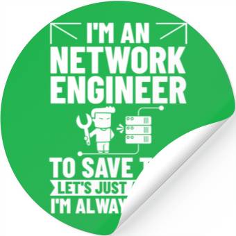 Discover Network Engineer Director Computer Engineering Stickers