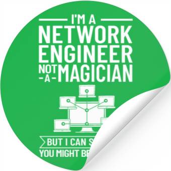 Discover Network Engineer Director Computer Engineering Stickers