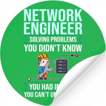 Discover Network Engineer Director Computer Engineering Stickers