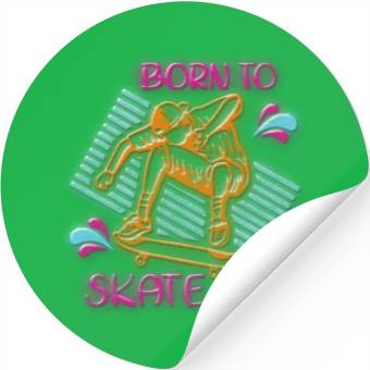 Discover Neon Old School Stickers