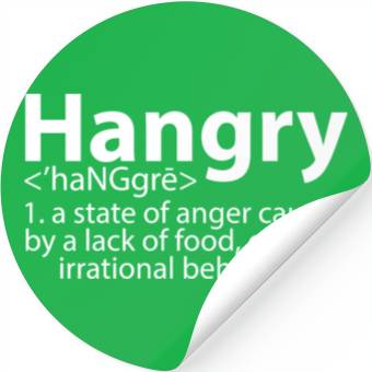 Discover Hangry Definition 2 Stickers