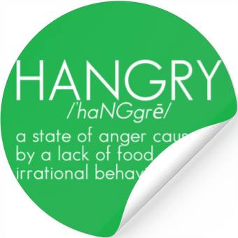 Discover Hangry Definition 5 Stickers