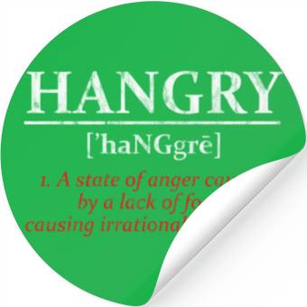 Discover Hangry Definition 3 Stickers