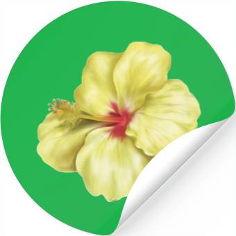 Discover Yellowlicious Hibiscus Stickers