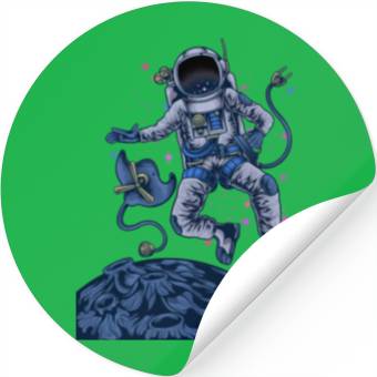 Discover space friendship Stickers