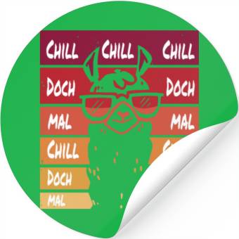 Discover Chill Lama Stickers