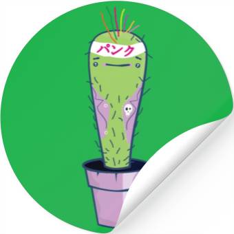 Discover Punk rock cactus. Stickers