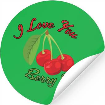 Discover I Love You BERRY Much Stickers
