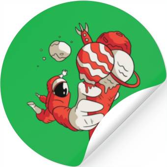 Discover Astronaut With Ice cream Stickers