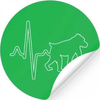 Discover monkey heartbeat Stickers