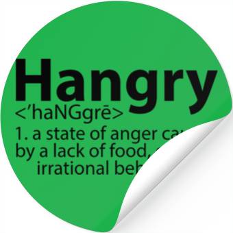 Discover Hangry Definition 2 Stickers
