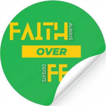 Discover Faith Over Fear Stickers