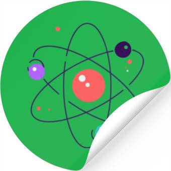 Discover atom, physics, physic, science Stickers