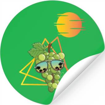 Discover 80s Green Grapes Stickers