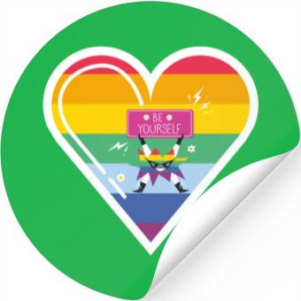 Discover LGBT Pride be yourself Stickers