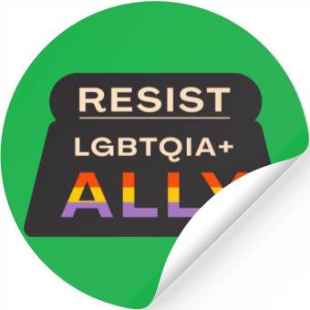 Discover Resist pride Stickers