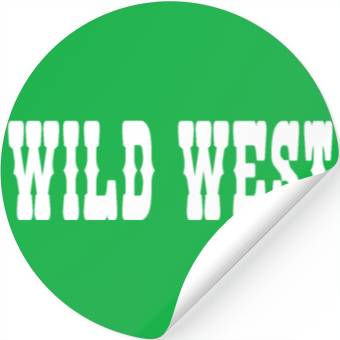 Discover wild west Stickers