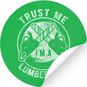Discover Forest Forest Worker Forester Chainsaw Stickers
