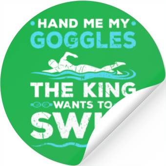 Discover Swim Men Stickers