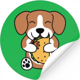 Discover Beagle Taco Lover Stickers