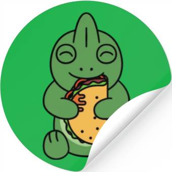 Discover Chameleon Taco Lover Stickers